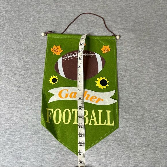 Thanksgiving 15”x9” Gather Football Velcro Fabric Wall Banner - Picture 4 of 4